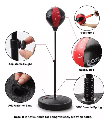 Bola De Boxe De Reação, Base De Ventosa Para Saco De Boxe