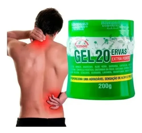 Gel 20 Ervas Extra Forte 200g Para Dores Musculares | MercadoLivre