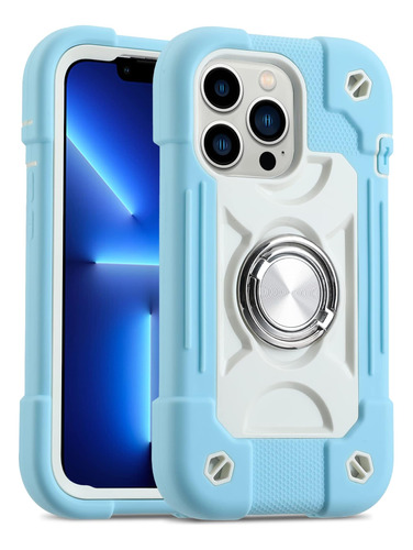 Funda Markill iPhone 13 Pro Max-azul (ice)