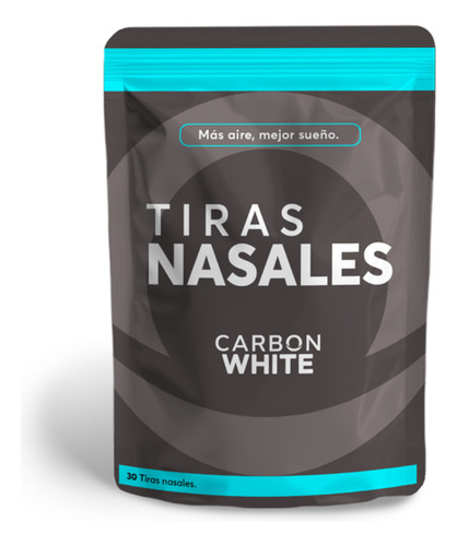 Tiras Nasales X30 Respira Dormi Mejor Ronquido Carbon White