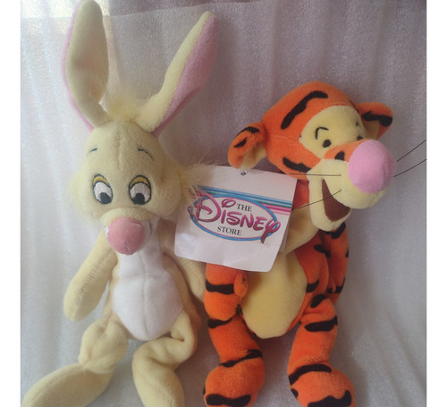 Peluches Sr Conejo Y Tiger Disney Winnie Pooh Beanies 22 Cm