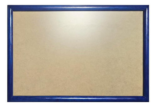 1 Marco De Madera Con Vidrio Anti 50x70cm, Todo Incluido Azul