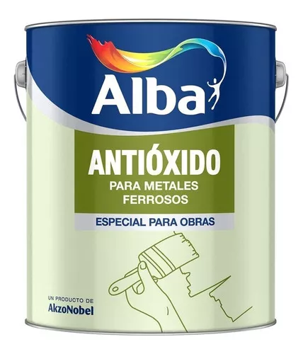 Fondo Antioxido Alba 0,5l Metales Ferrosos Mate Int. Ext Mm
