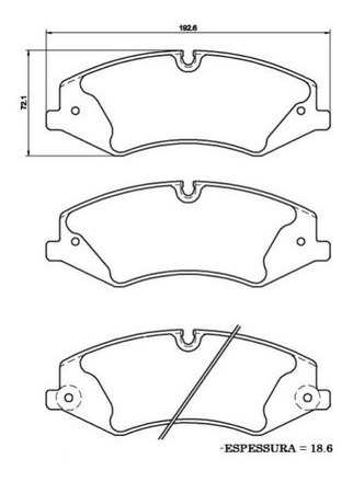 Imagem 4 de 6 de Pastilha Dianteira Land Rover Range Rover Sport 4.2 2013