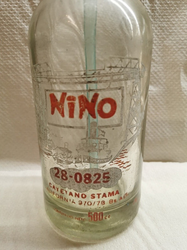 Antiguo Sifón De Soda Nino