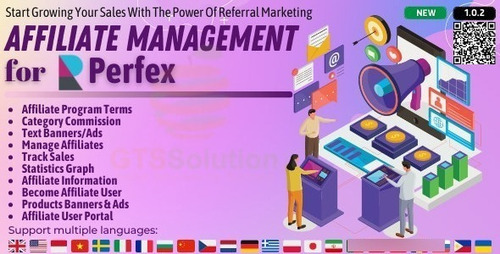 Imagem 1 de 9 de Módulo De Gerenciamento De Afiliados Para Perfex Crm