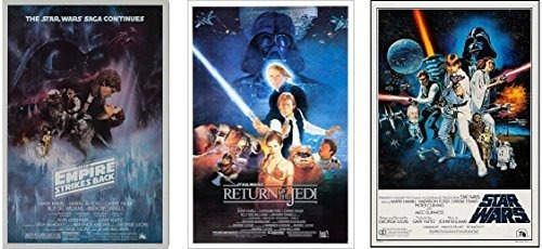 Pósteres - Star Wars Original Trilogy Classics Posters, 3 Fu