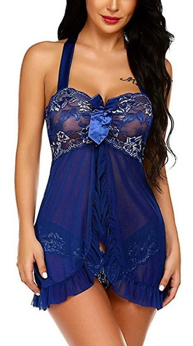 Lenceria Babydoll Encaje Transparente Ropa Interior Dama | Meses sin  intereses