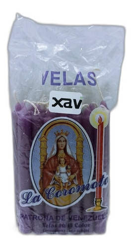 15 Vela Velita Empaquetada Colores Coromoto 6174 1.64 Xavi