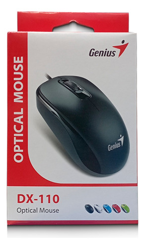 Mouse Genius Dx-110 Con Cable Usb Para Pc, Windows Negro