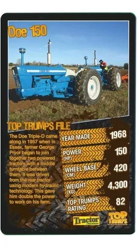 Juego De Cartas Top Trumps, Mejores Tractores