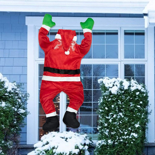 - Decoración Navideña De Papá Noel For Adornos De Ventanas