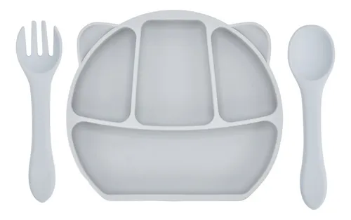 comprar Placas De Succión Y Cuchara De Silicona Para Niños Pequeños,