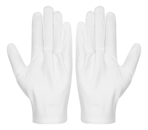 Guantes De Algodón, 3 Pares De Guantes Blancos De Algo...