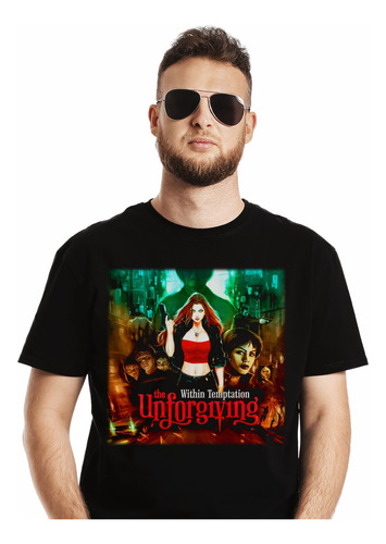 Polera Within Temptation The Unforgiving Metal Abominatron