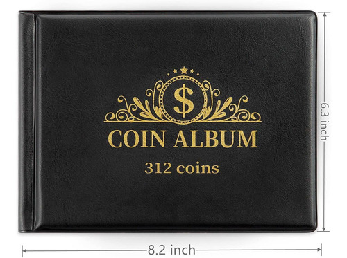 Mudor Coin Collection Holder Album For Collectors, 312 Pocke