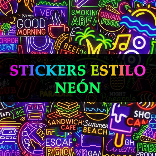 Stickers Estilo Neón