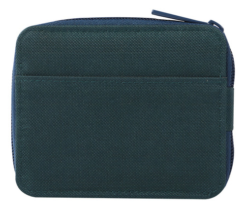 Bolsa masculina Totto Maldonado com design de tecido listrado de cor verde médio