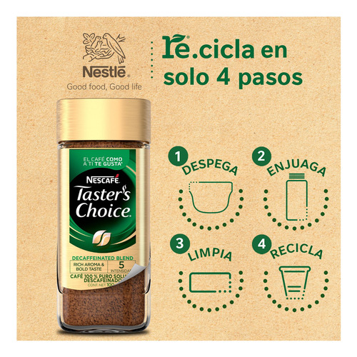 Nescafé Café Soluble Taster's Choice Descafeinado 100g