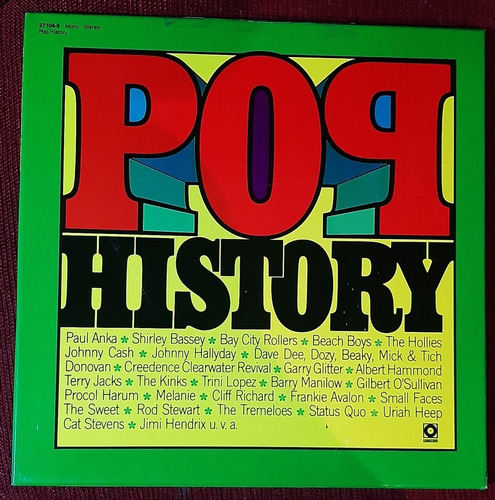 Disco Lp Pop History - Box Set 5 Lp - Vinilo, Excelente