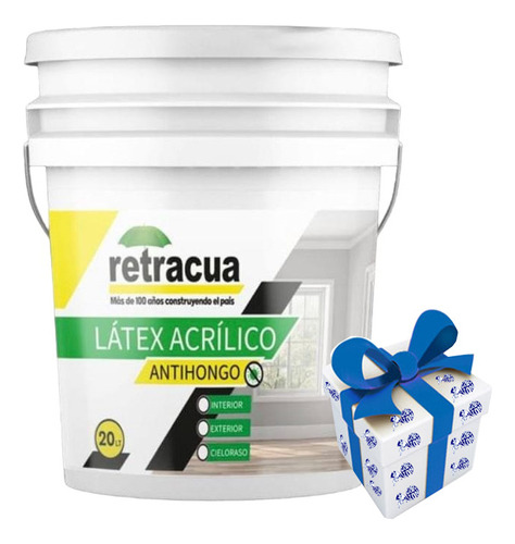 18lts Pintura Exterior Latex Retracua Antihongos + Regalo !!