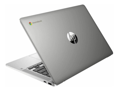 Imagen 5 de 7 de Laptop HP Chromebook 14A-NA0023CL plata 14", Intel Celeron N4000 4GB de RAM 64GB SSD, Intel UHD Graphics 600 1920x1080px Google Chrome