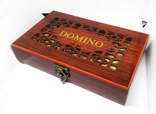 Jogo de Domino Profissional - 28 Peças + Caixa Luxo Madeira (BRINDE)