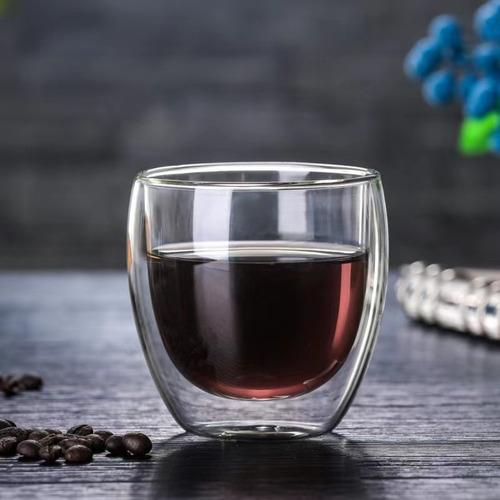 Juego 6 Tazas Café Vidrio Termico 80ml -mug Taza Café