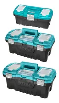Comprar Set 3 Valijas Cajas De Herramientas Total Hebillas Metálicas
