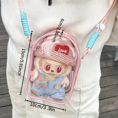 Estuche Protector Transparente Para Labubu - The Monsters