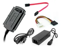 Comprar Convertidor De Disco Duro Ide Sata 2.5 3.5 A Usb Con Fuente