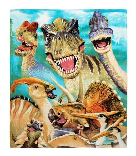 Toalla De Playa Jurassic, , 100% Algodón, Dinosaurios
