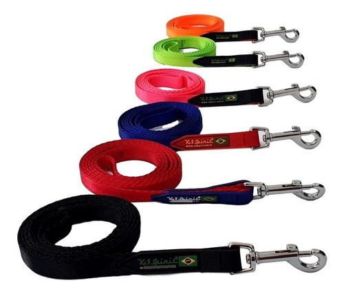 Guia Plst/lx K9 Spirit Para Cães (m / 1,50m) Cor Vermelho