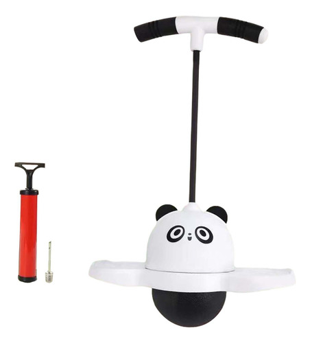 Pogo Ball Con Mango Ejercicio Pogo Stick Pelota Panda Blanco