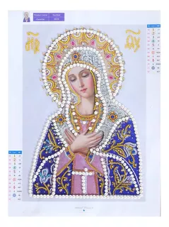 5d Diy Diamond Painting Pintura Diamante Virgen Maria 30x40c