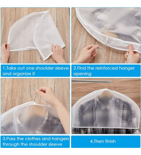 H 16pcs Fundas Hombro Para Ropa Protectores Ropa Antipolvo Y