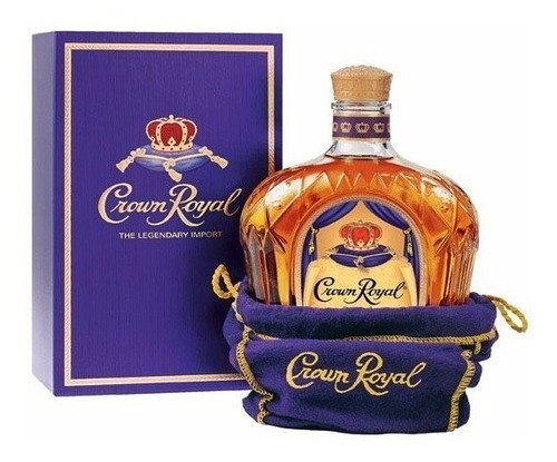 Whiskey Crown Royal D Litro Hermosa Botella Funda Y Estuche 