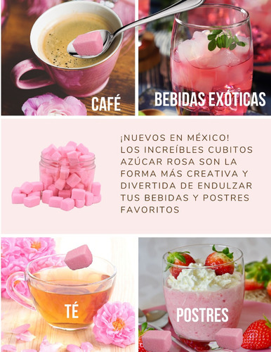 Terrones De Azúcar Color Rosa (cubitos Cubos) (499gr)