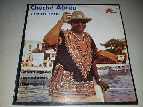 Lp Vinilo Disco Acetato Cheche Abreu Y Sus Colosos Salsa