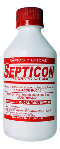 Septicon Enjuague Bucal Aliento Y Limpieza Fresca Enjuague B