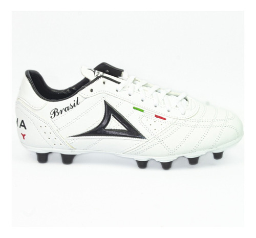 Tenis De Futbol Soccer Semiprofesional Pirma 0501 Hombre Bco