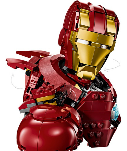 Lego Marvel Busto De Iron Man Mk4 76327 - 436pz 436 Iron Man Mk4