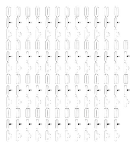 Juego De 50 Clips Ajustables Con Hebilla De Pajarita, Latón,