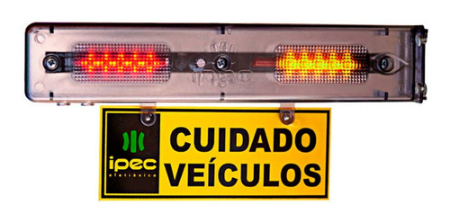 Sinaleira Audiovisual Bivolt Led Sinalizador De Garagem Ipec