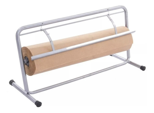 Suporte + Bobina De Papel Kraft Balcão Bancada Mesa 60 Cm