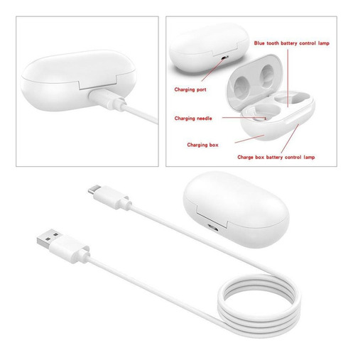 Caixa De Carregamento 350mah Dock+cabo Usb Para Buds+sm-r175