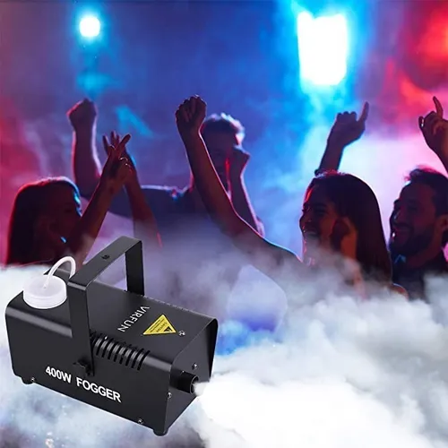 Maquina De Humo 400w Con Control Remoto Dj Fiesta Eventos Color Negro