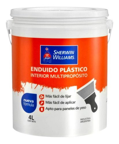 Enduido Plástico Interior Sherwin Williams 4 Lts
