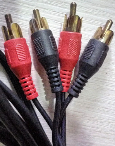 Cabo Audio 2 Rca Macho 2 Rca Macho 1,8m-2 Rca M X 2 Rca M Go