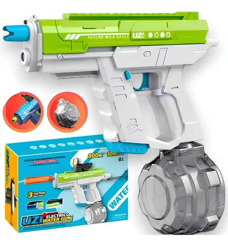 Pistola de agua totalmente automática con luz de llama, alcance de 28 a 32 pies, potente chorro de agua clásico, pistolas de agua eléctricas para adultos y niños, lanzador de agua Pistola de agua totalmente automática con luz de llama, alcance de 28 a 32 pies, potente chorro de agua clásico, pistolas de agua eléctricas para adultos y niños, lanzador de agua